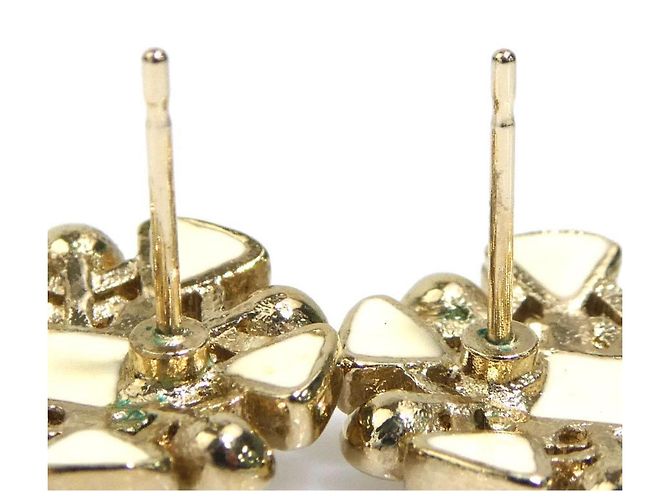 Chanel Gold Stud Ohrringe Golden - Ansicht 7