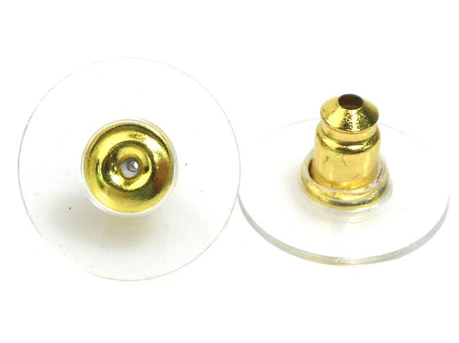 Chanel Gold Stud Ohrringe Golden - Ansicht 8
