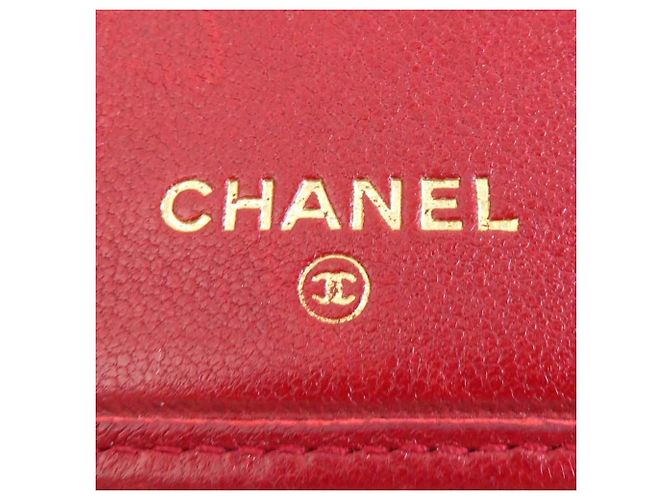 Chanel Bi-Fold Ledergeldbörse Rot - Ansicht 6