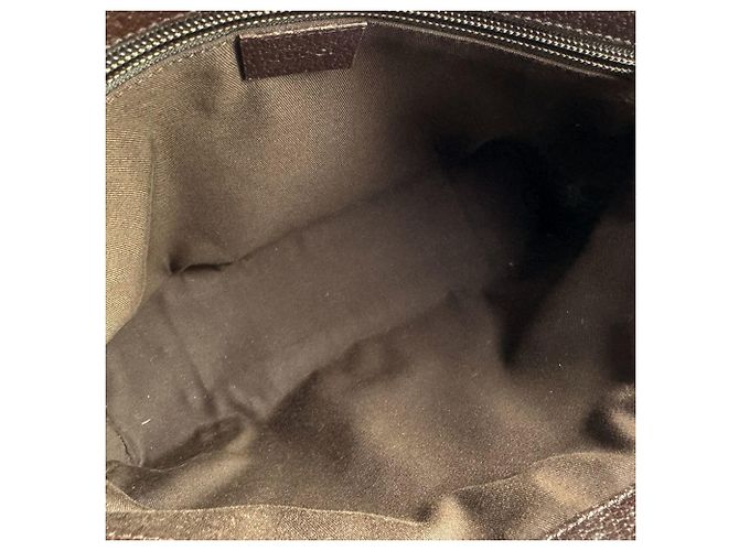 Borsa a tracolla Gucci GG Canvas e pelle Marrone - vista 5