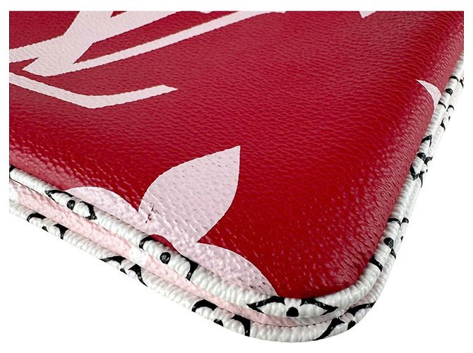 Louis Vuitton Monogram Giant Pochette Shoulder Bag Pink Red - view 10