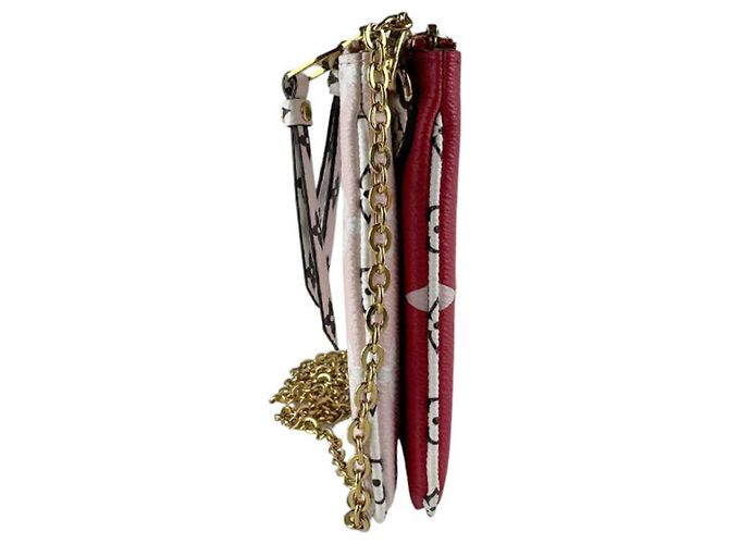 Louis Vuitton Monogram Giant Pochette Shoulder Bag Pink Red - view 2