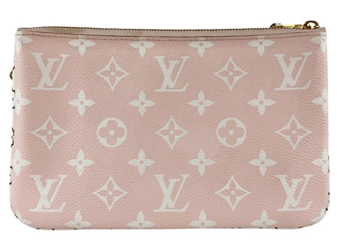 Louis Vuitton Monogram Giant Pochette Shoulder Bag Pink Red - view 3