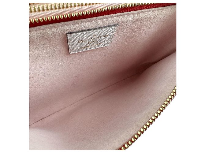 Louis Vuitton Monogram Giant Pochette Shoulder Bag Pink Red - view 5