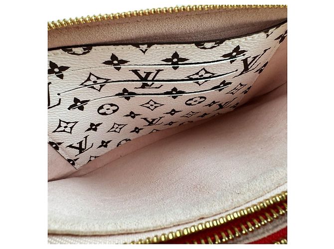 Louis Vuitton Monogram Giant Pochette Shoulder Bag Pink Red - view 6