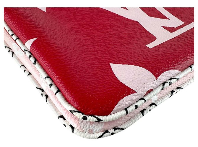 Louis Vuitton Monogram Giant Pochette Shoulder Bag Pink Red - view 9