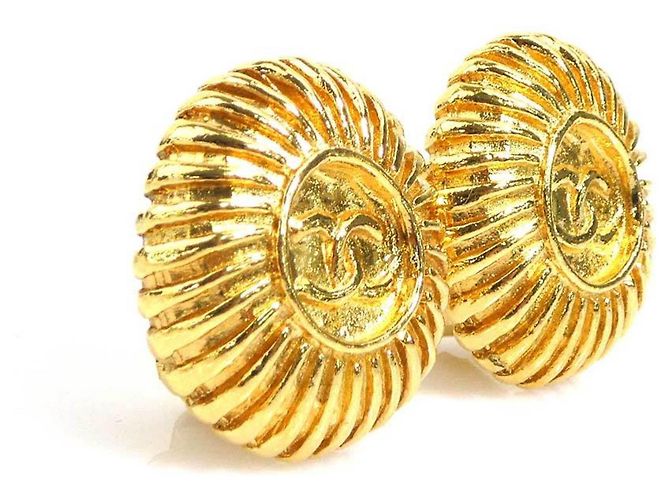 Orecchini a clip dorati Chanel D'oro - vista 2