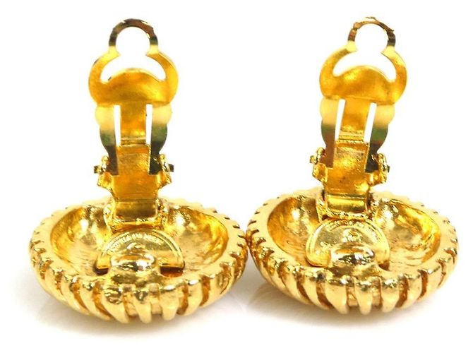 Orecchini a clip dorati Chanel D'oro - vista 6
