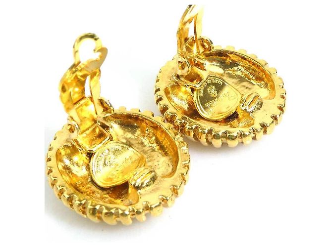Orecchini a clip dorati Chanel D'oro - vista 7