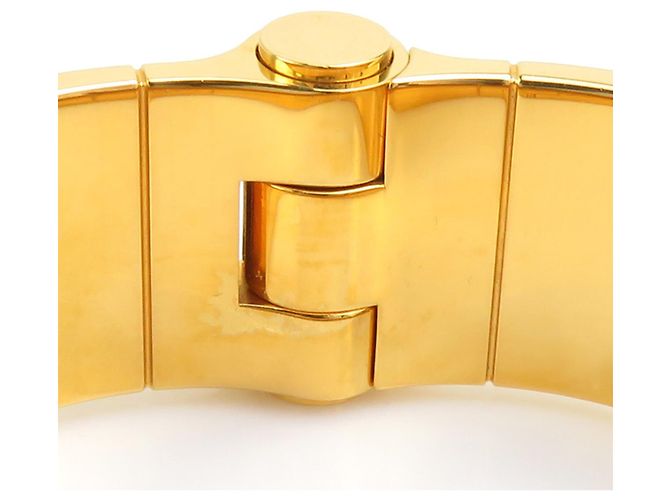 Hermès Pulsera Bangle Charnière Hermes Roja Dorado - vista 7