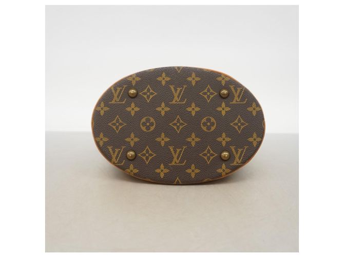 Borsa Tote Louis Vuitton Monogram Bucket PM Marrone - vista 3