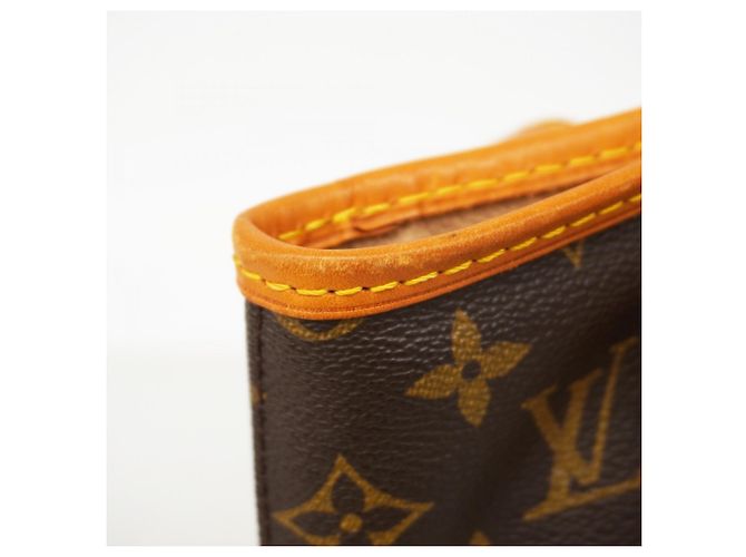 Borsa Tote Louis Vuitton Monogram Bucket PM Marrone - vista 8