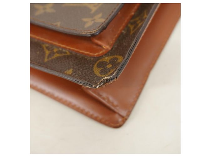 Borsa Louis Vuitton Monogram Monceau 28 Marrone - vista 6