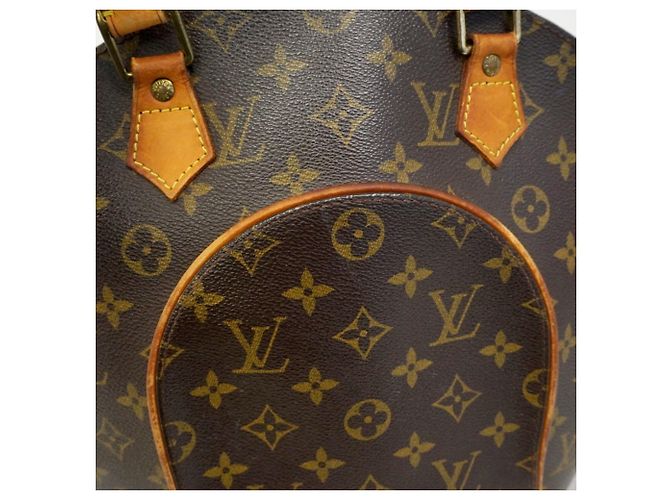 Borsa Louis Vuitton Monogram Ellipse MM Marrone - vista 10