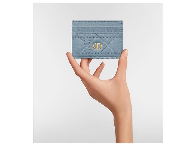 Dior Caro Freesia Tarjetero Azul Celeste Azul claro - vista 4