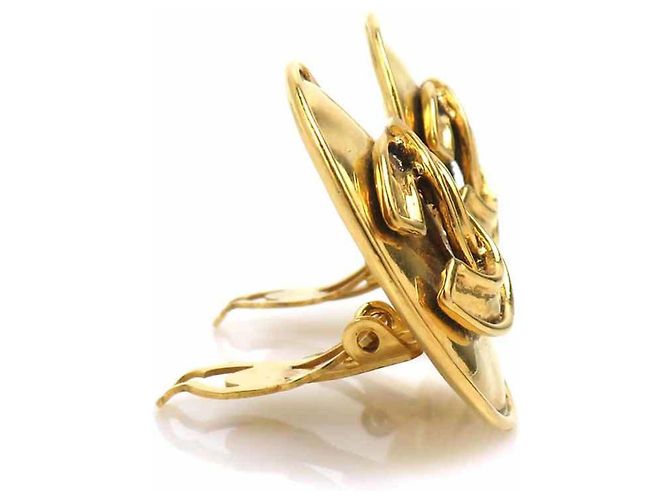 Orecchini a clip Chanel Gold D'oro - vista 2