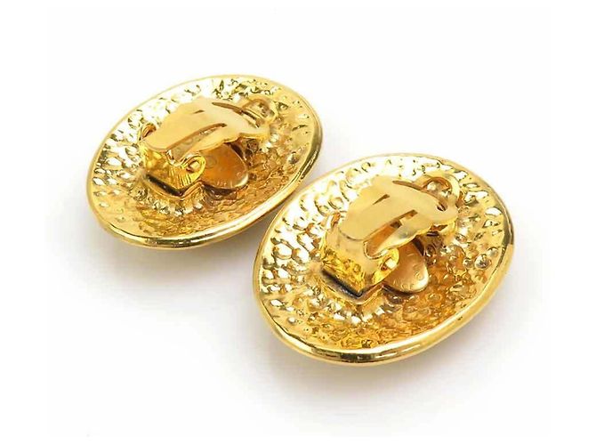 Orecchini a clip Chanel Gold D'oro - vista 4