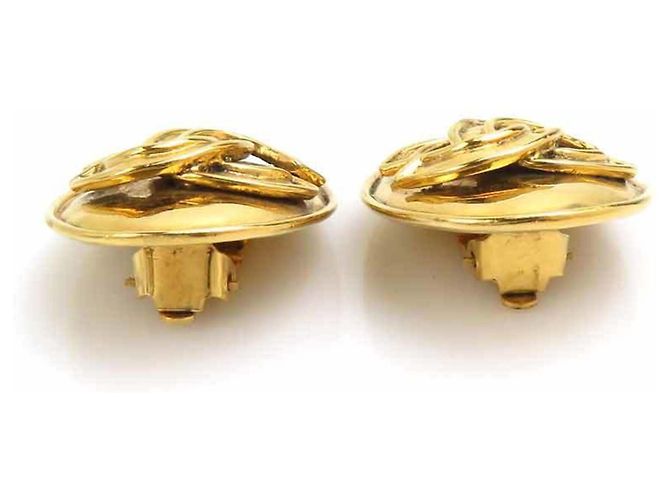 Orecchini a clip Chanel Gold D'oro - vista 5