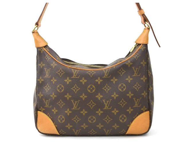 Borsa a Spalla Louis Vuitton Monogram Boulogne 30 Marrone Monogramma - vista 3