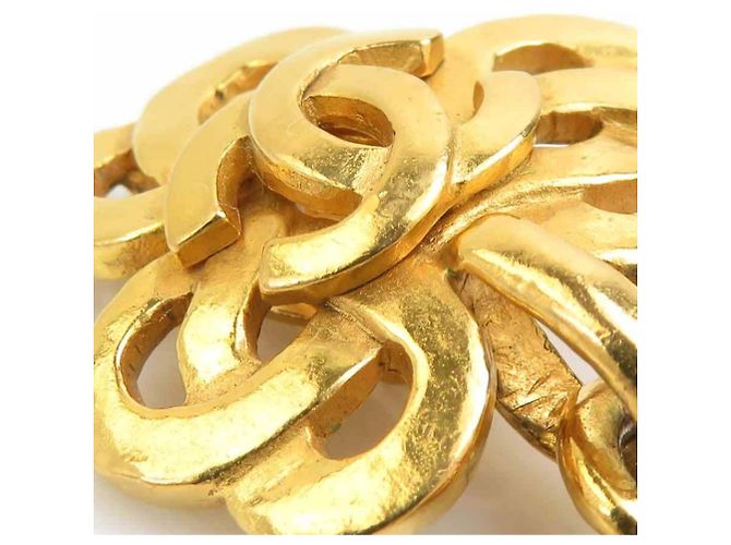 Orecchini a clip Chanel Oro e Arancione D'oro - vista 10