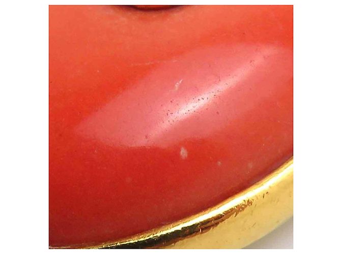 Orecchini a clip Chanel Oro e Arancione D'oro - vista 12