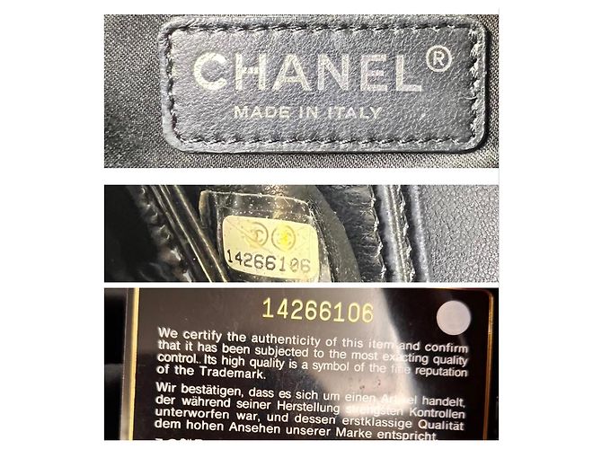 Chanel Paris-Shanghai Jumbo Camellia Petals Borsa pelle vernice nera Nero Silver hardware - vista 12