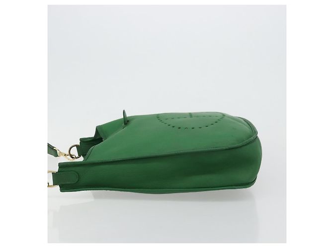 Hermès Borsa Hermes Evelyne Gen III Toile e Pelle GM Verde - vista 5