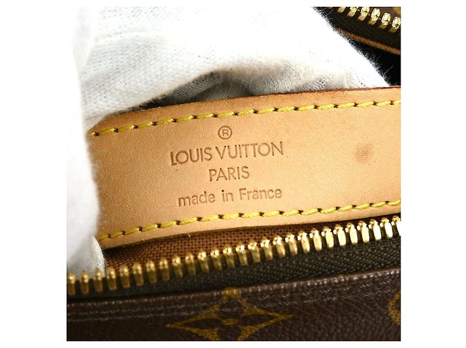 Borsa Louis Vuitton Naviglio in tela Monogram Bianco - vista 7