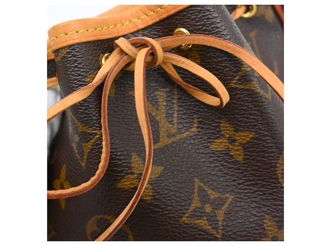 Borsa Louis Vuitton Noe Monogram Canvas Nano Marrone - vista 6