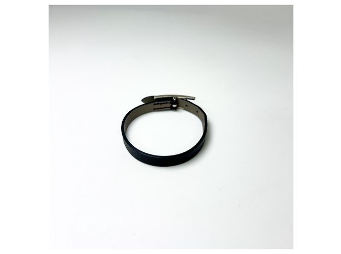 Pulsera reversible de cuero Behapi Hermès Negro - vista 2