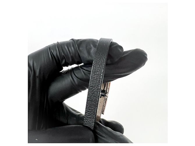 Pulsera reversible de cuero Behapi Hermès Negro - vista 5