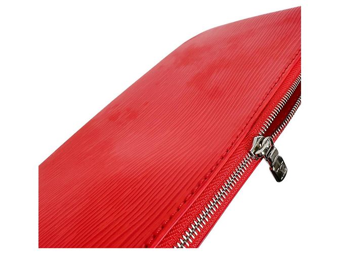Pochette de piel Epi Louis Vuitton Roja - vista 10