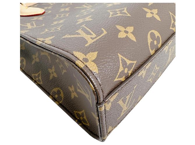 Borsa Louis Vuitton Sac Plat BB Marrone Monogramma - vista 9