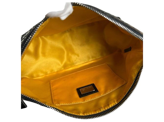 Borsa a Spalla Fendi Zucchino Nylon Marrone - vista 12