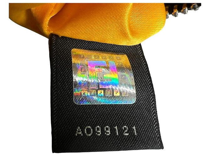 Borsa a Spalla Fendi Zucchino Nylon Marrone - vista 14
