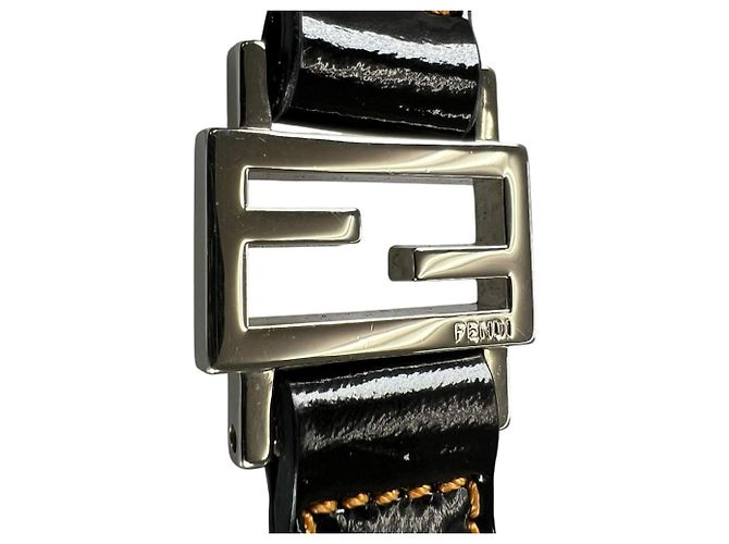 Borsa a Spalla Fendi Zucchino Nylon Marrone - vista 16