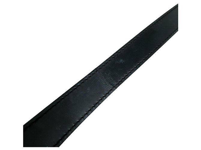 Tracolla in pelle nera Louis Vuitton Nero - vista 6