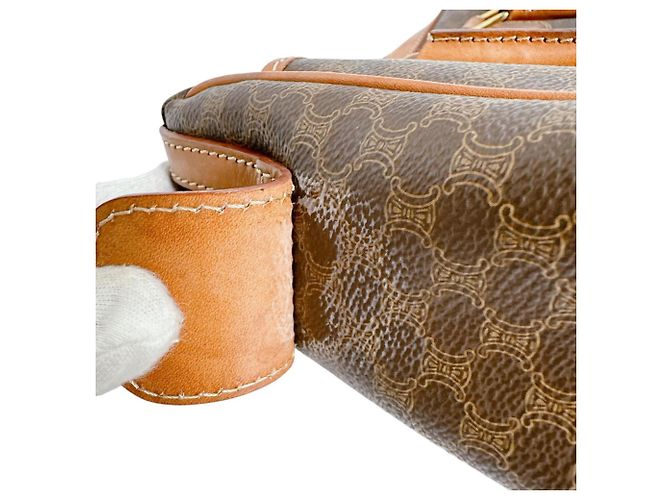 Céline Borsa in pelle marrone Celine - vista 16