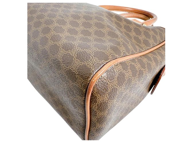 Céline Borsa in pelle marrone Celine - vista 7