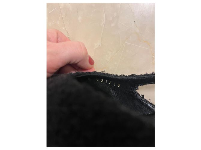 Scarpe slingback Chanel in tweed nero - vista 5