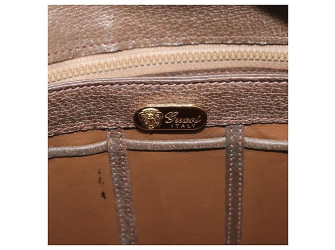 Borsa a Spalla GUCCI in Pelle Marrone Oro 000 110 0886 Auth 179377 D'oro - vista 15