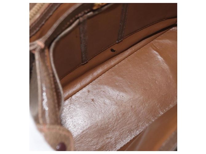 Borsa a Spalla GUCCI in Pelle Marrone Oro 000 110 0886 Auth 179377 D'oro - vista 16
