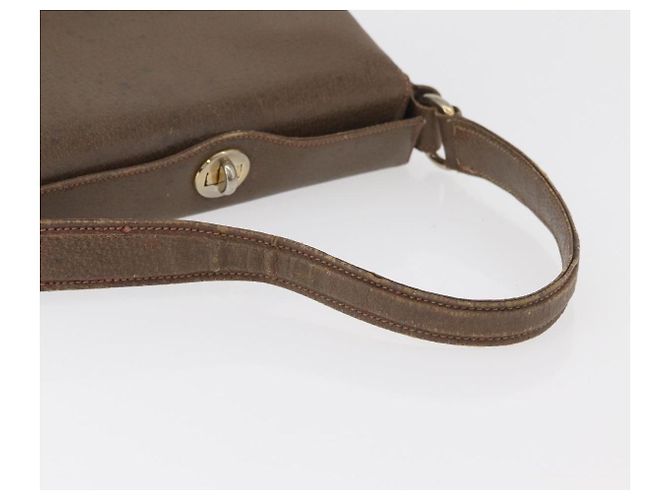 Borsa a Spalla GUCCI in Pelle Marrone Oro 000 110 0886 Auth 179377 D'oro - vista 7