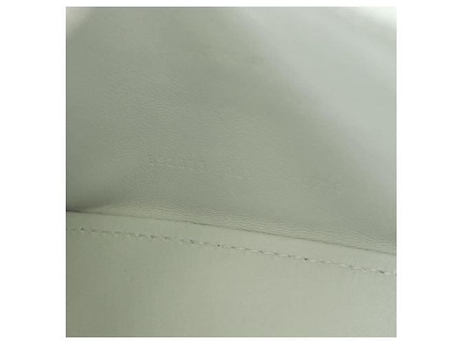 Borsa BALENCIAGA Hour Glass in pelle 2 modi Bianco Argento 592833 Auth bs34969M - vista 24