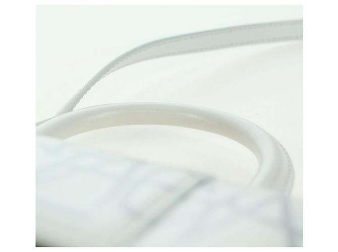 Borsa BALENCIAGA Hour Glass in pelle 2 modi Bianco Argento 592833 Auth bs34969M - vista 8