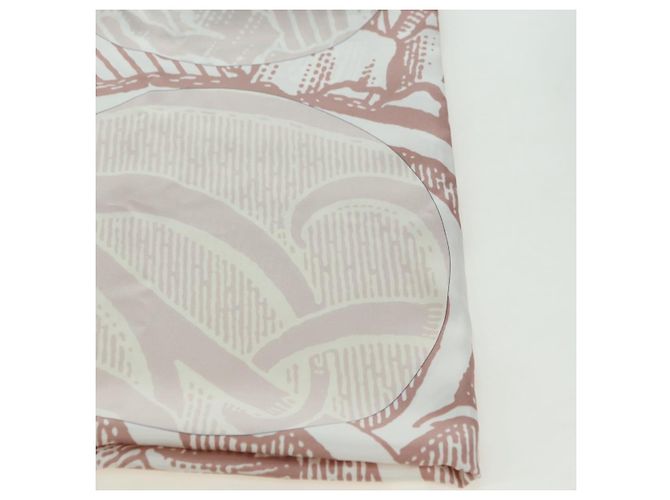 Hermès HERMES Carré 140 Sciarpa "SOITE ET POURSUITE" Seta Rosa Auth hk3779V - vista 4