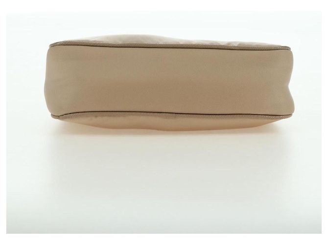 Borsa a Spalla PRADA Nylon 2way Beige Silver Auth 179223M Argento - vista 12