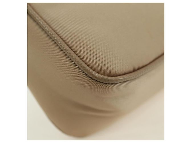 Borsa a Spalla PRADA Nylon 2way Beige Silver Auth 179223M Argento - vista 13