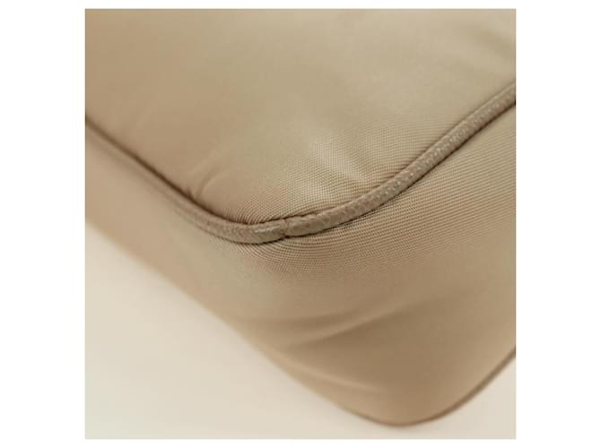 Borsa a Spalla PRADA Nylon 2way Beige Silver Auth 179223M Argento - vista 16
