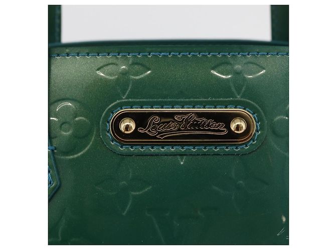 LOUIS VUITTON Monogram Vernis Wilshire PM Bag Blue Galatic M93646 Auth 178336A - vista 14